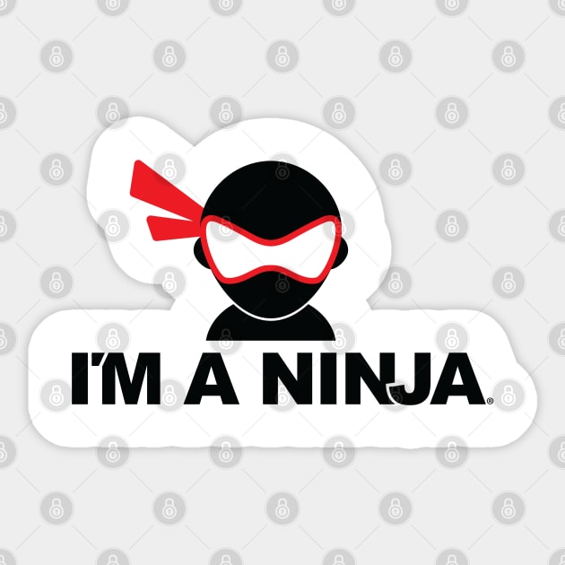 I'M A NINJA (Red Mask) Sticker by imaninja